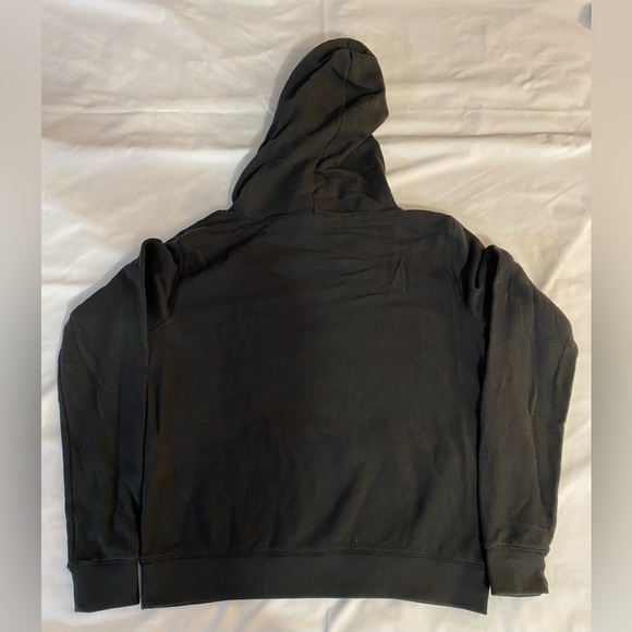 Pink Victorias Secret Black Pullover Hoodie  large - Picture 2 of 5